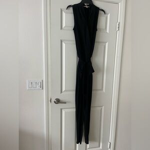 Michael Kors Sleeveless Jumpsuit with Pockets and Belt XS S  Black